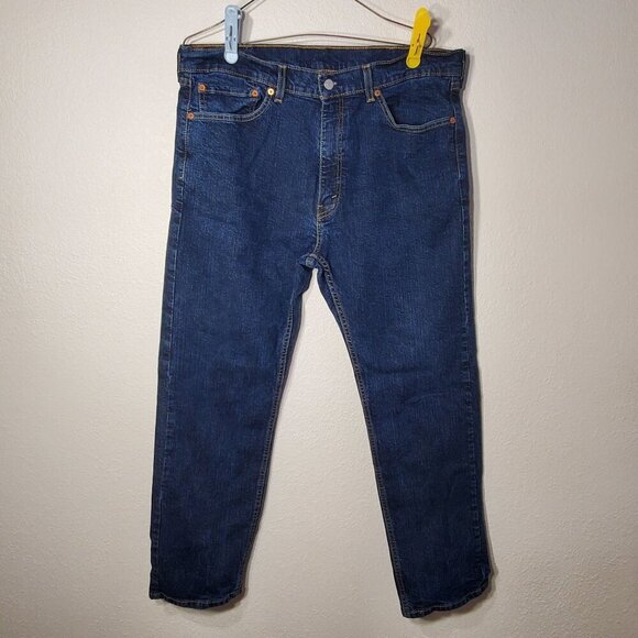 Levi Strauss & Co. Other - Levis Mens 505 Red Tab Straight Fit Blue Jeans 38x30 Medium Wash Denim Jeans